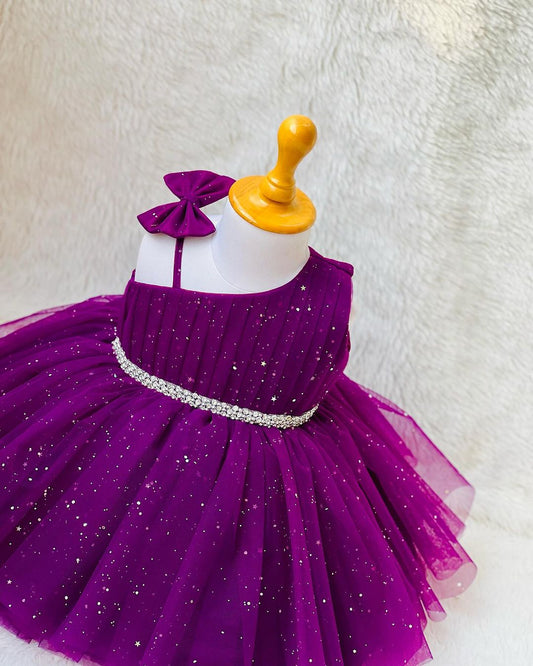 Childbird Violate Sparkle Kids Frock Dress