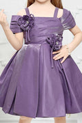 Childbird Purple Silk Infant Party Dresses