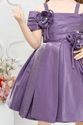 Childbird Purple Silk Infant Party Dresses